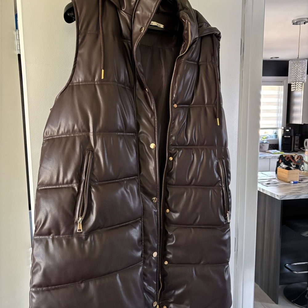 Dex Brown Puffer Vest
